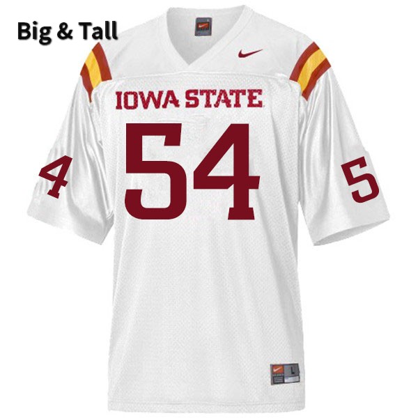 Iowa State Cyclones Men's #54 Jarrod Hufford Nike NCAA Authentic White Big & Tall College Stitched Football Jersey JB42F05BX